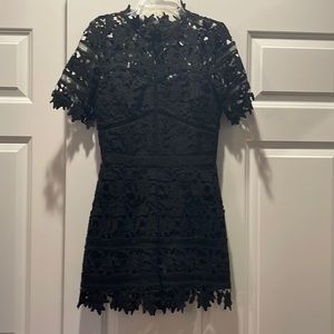 Adelyn Rae once worn black lace romper - size xs